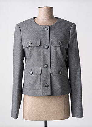 Veste chic col rond gris BETTY BARCLAY femme