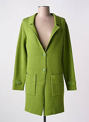 Gilet manches longues vert SCORZZO pour femme