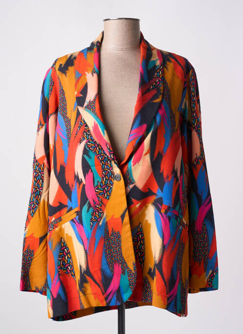 Blazer orange FRANCK ANNA pour femme