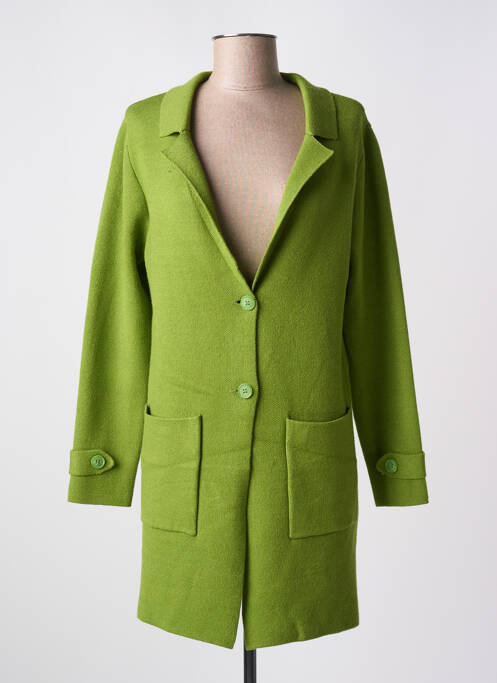Gilet manches longues vert SCORZZO pour femme