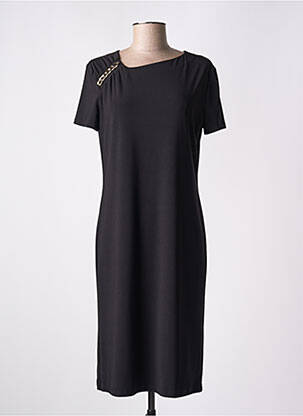 Robe mi-longue manches courtes manches courtes noir TUZZI femme