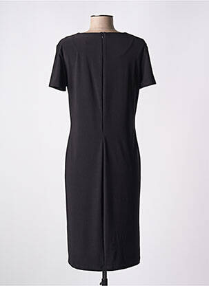 Robe mi-longue manches courtes manches courtes noir TUZZI femme
