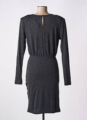 Robe mi-longue manches longues manches longues noir KAFFE femme