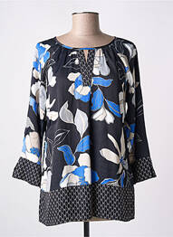 Blouse imprimé fleurs manches longues bleu BETTY BARCLAY femme