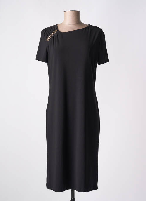 Robe mi-longue manches courtes manches courtes noir TUZZI femme