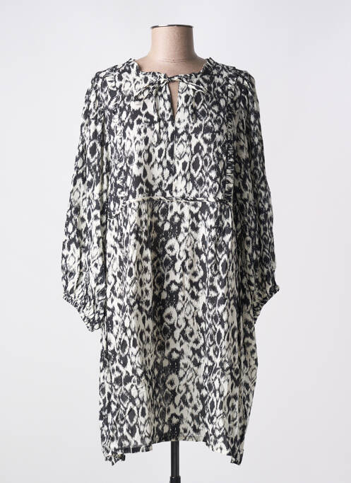 Robe mi-longue beige KAFFE pour femme