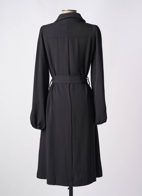 Robe mi-longue noir KAFFE pour femme