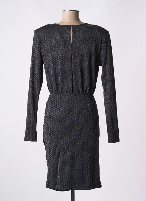 Robe mi-longue noir KAFFE pour femme