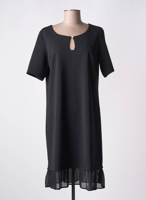 Robe mi-longue noir RENATTO BENE pour femme