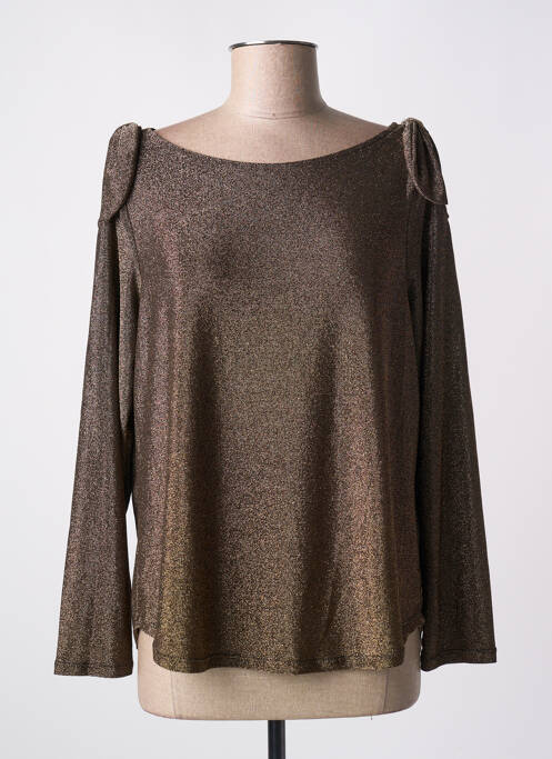 Top marron HALOGENE pour femme