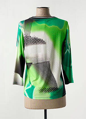 Top imprimé fantaisie manches 3/4 vert TUZZI femme