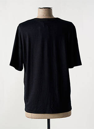 Blouse manches courtes manches courtes noir FRANK WALDER femme