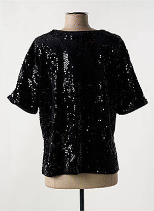 Top manches courtes manches courtes noir KAFFE femme
