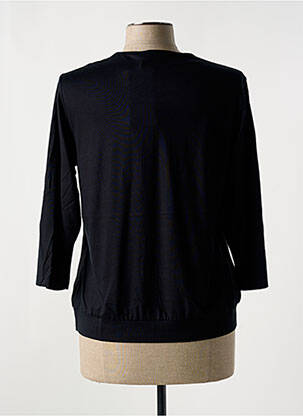 Top coupe cintrée manches 3/4 noir FRANK WALDER femme