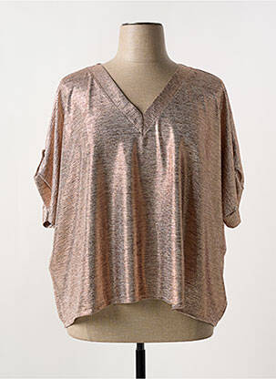Top manches courtes manches courtes or EMABLUES femme