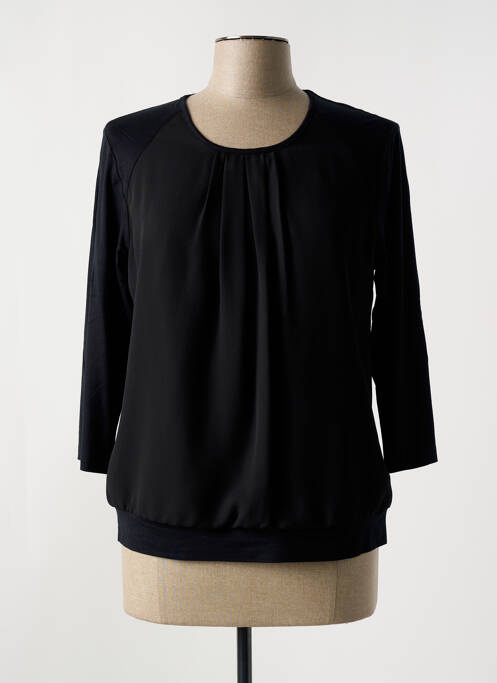 Top coupe cintrée manches 3/4 noir FRANK WALDER femme