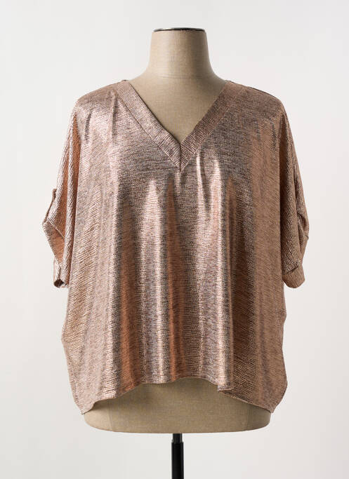 Top manches courtes manches courtes or EMA BLUE'S femme