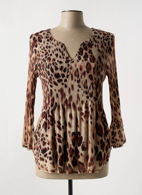 Blouse beige HALOGENE pour femme