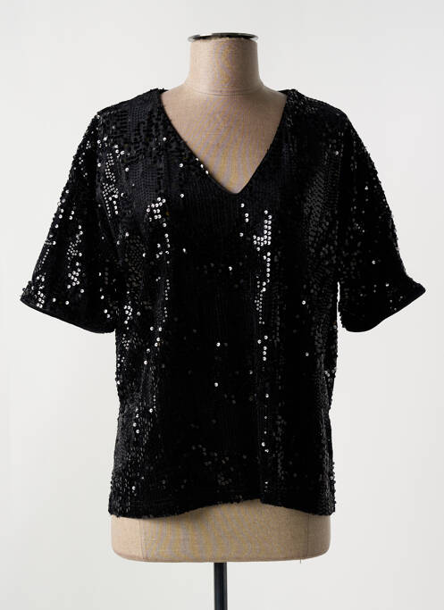 Top noir KAFFE pour femme