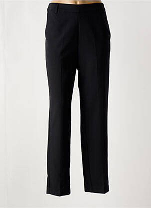 Pantalon droit taille haute taille haute noir KAFFE femme