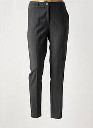 Pantalon slim poches taille haute gris JULIE GUERLANDE femme