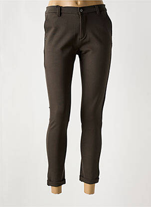 Pantalon 7/8 stretch taille normale vert IMPAQT femme