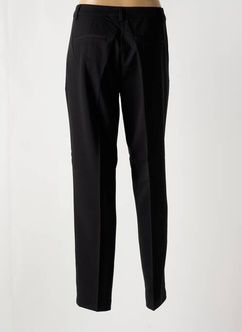Pantalon chino tissage popeline taille haute noir KAFFE femme