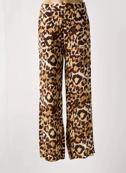 Pantalon large marron EMABLUES pour femme