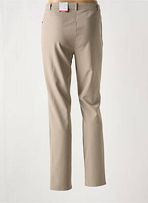 Pantalon slim taille normale taille normale beige FRANK WALDER femme