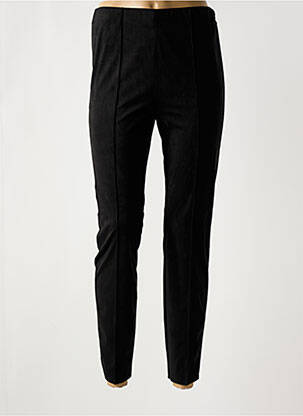 Pantalon slim taille élastique taille normale noir FRANK WALDER femme