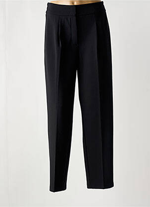 Pantalon droit fermeture zippée sous rabat avec crochet taille normale noir BETTY BARCLAY femme