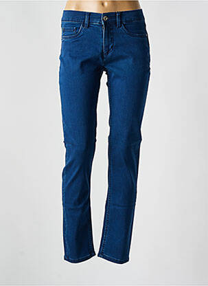 Jeans coupe slim tissage brut taille normale bleu JENSEN femme