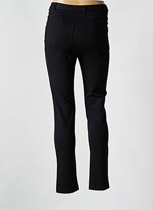 Pantalon slim tissage popeline taille normale noir ÉTYMOLOGIE femme
