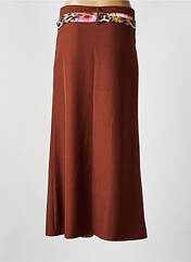 Jupe longue marron HOLLY & JOEY pour femme seconde vue