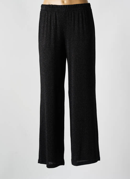 Pantalon large taille normale taille normale noir EGO femme