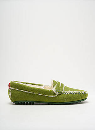 Chaussons/pantoufles  talon plat jusqu'à 3cm vert UN'CHROME femme