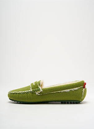 Chaussons/pantoufles  talon plat jusqu'à 3cm vert UN'CHROME femme