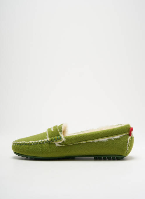 Chaussons/pantoufles  talon plat jusqu'à 3cm vert UN'CHROME femme