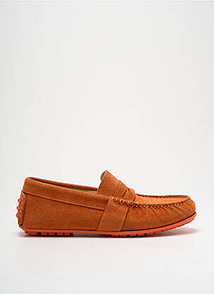 Mocassins bout rond bout rond orange UN'CHROME homme