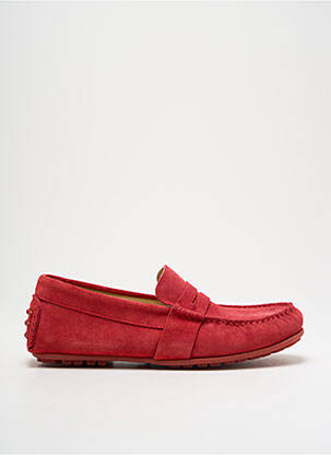 Mocassins bout rond bout rond rouge UN'CHROME homme