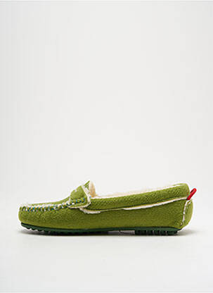 Chaussons/pantoufles  talon plat jusqu'à 3cm vert UN'CHROME femme