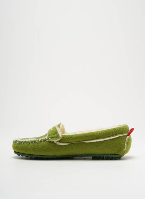 Chaussons/pantoufles  talon plat jusqu'à 3cm vert UN'CHROME femme