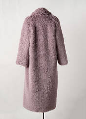 Manteau long violet ANGELA DAVIS pour femme seconde vue