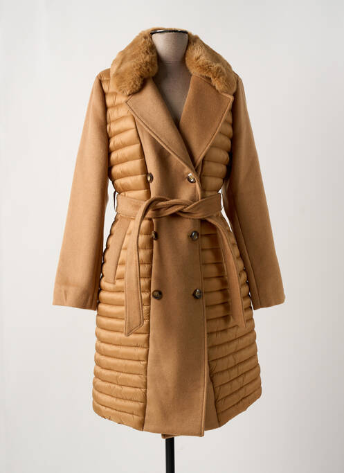Manteau long marron DIANA GALLESI pour femme