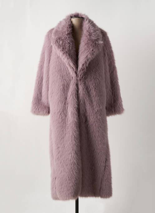 Manteau long violet ANGELA DAVIS pour femme