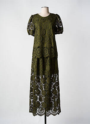 Ensemble jupe coupe cintrée vert LUMINA femme