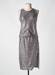 Ensemble jupe coupe cintrée gris ANGELA DAVIS femme