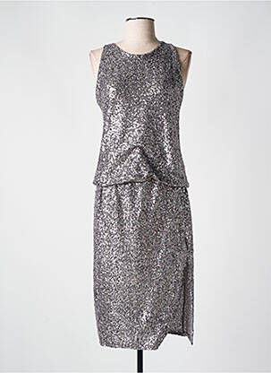 Ensemble jupe coupe cintrée gris ANGELA DAVIS femme