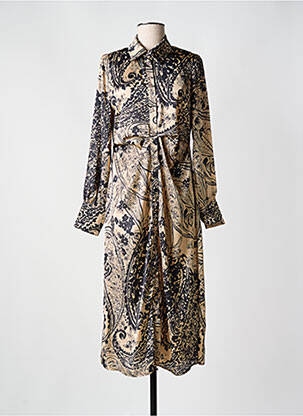 Robe longue manches longues manches longues noir CIVICO 1 femme