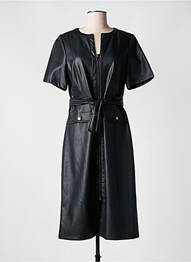 Robe mi-longue manches courtes manches courtes noir DIANA GALLESI femme